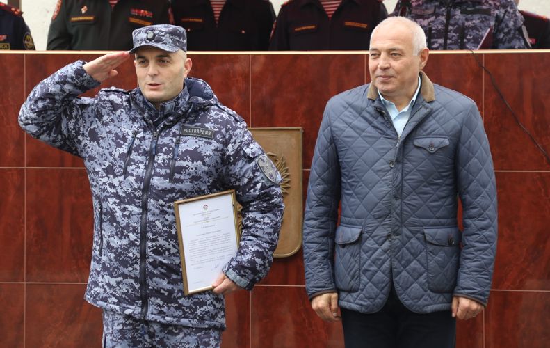 В СЕВЕРНОЙ ОСЕТИИ ОТМЕТИЛИ 70 ЛЕТ СО ДНЯ ОБРАЗОВАНИЯ ПОДРАЗДЕЛЕНИЙ ВНЕВЕДОМСТВЕННОЙ ОХРАНЫ РОСГВАРДИИ