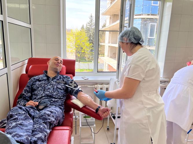 В СЕВЕРНОЙ ОСЕТИИ РОСГВАРДЕЙЦЫ ПРИНЯЛИ УЧАСТИЕ В РЕГИОНАЛЬНОЙ АКЦИИ КО ДНЮ ДОНОРА РОССИЙСКОЙ ФЕДЕРАЦИИ