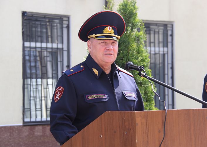 НАЧАЛЬНИК УПРАВЛЕНИЯ РОСГВАРДИИ ПО РСО-АЛАНИЯ ГЕНЕРАЛ-МАЙОР ПОЛИЦИИ ВАЛЕРИЙ ГОЛОТА ПОЗДРАВИЛ ЛИЧНЫЙ СОСТАВ И ВЕТЕРАНОВ ВЕДОМСТВА С ДНЕМ ВЕЛИКОЙ ПОБЕДЫ