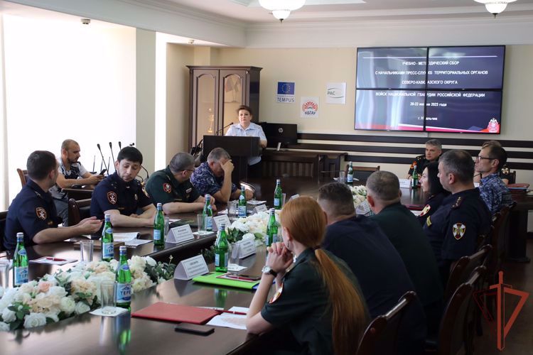 ПОМОЩНИК НАЧАЛЬНИКА УПРАВЛЕНИЯ ПО ВСМИ - НАЧАЛЬНИК ПРЕСС-СЛУЖБЫ ТЕРРИТОРИАЛЬНОГО УПРАВЛЕНИЯ РОСГВАРДИИ КАПИТАН ПОЛИЦИИ АЛАН БАЙЦАЕВ ПРИНЯЛ УЧАСТИЕ В УЧЕБНО-МЕТОДИЧЕСКИХ СБОРАХ