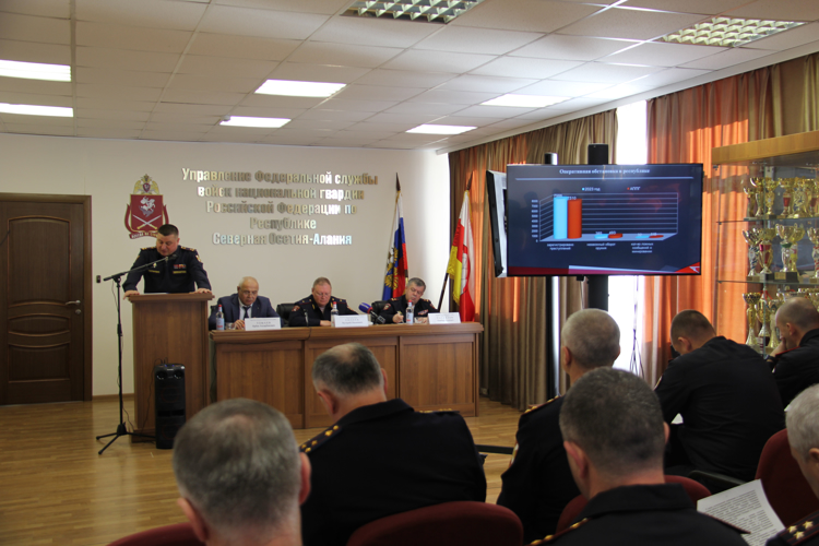 В УПРАВЛЕНИИ РОСГВАРДИИ ПО РЕСПУБЛИКЕ СЕВЕРНАЯ ОСЕТИЯ-АЛАНИЯ ПОДВЕДЕНЫ ИТОГИ СЛУЖЕБНО-БОЕВОЙ ДЕЯТЕЛЬНОСТИ ЗА 2023 ГОД