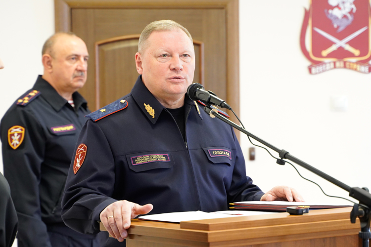 В УПРАВЛЕНИИ РОСГВАРДИИ ПО РЕСПУБЛИКЕ СЕВЕРНАЯ ОСЕТИЯ-АЛАНИЯ СОСТОЯЛОСЬ ТОРЖЕСТВЕННОЕ СОБРАНИЕ КО ДНЮ ВОЙСК НАЦИОНАЛЬНОЙ ГВАРДИИ