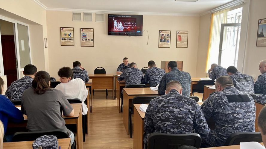 РОСГВАРДЕЙЦЫ СЕВЕРНОЙ ОСЕТИИ ПРИСОЕДИНИЛИСЬ К АКЦИИ «ДИКТАНТ ПОБЕДЫ»