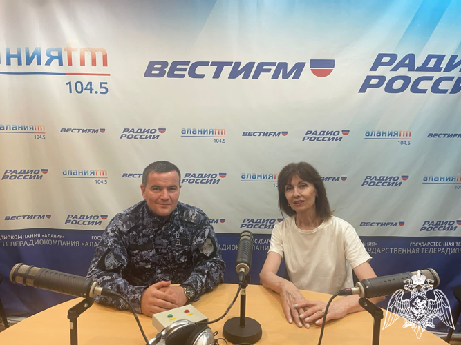 РАДИОРУБРИКА «В ЭФИРЕ РОСГВАРДИЯ» ПРОДОЛЖАЕТ РАБОТУ В СЕВЕРНОЙ ОСЕТИИ