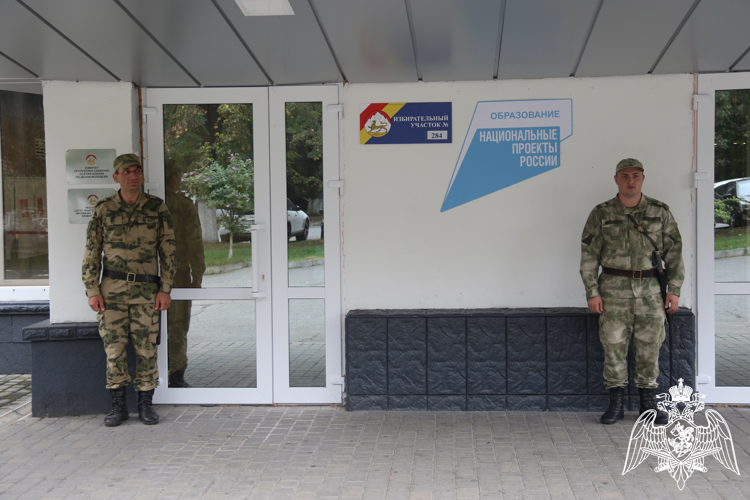 В РЕСПУБЛИКЕ СЕВЕРНАЯ ОСЕТИЯ – АЛАНИЯ РОСГВАРДИЯ ОБЕСПЕЧИЛА БЕЗОПАСНОСТЬ ЕДИНОГО ДНЯ ГОЛОСОВАНИЯ 