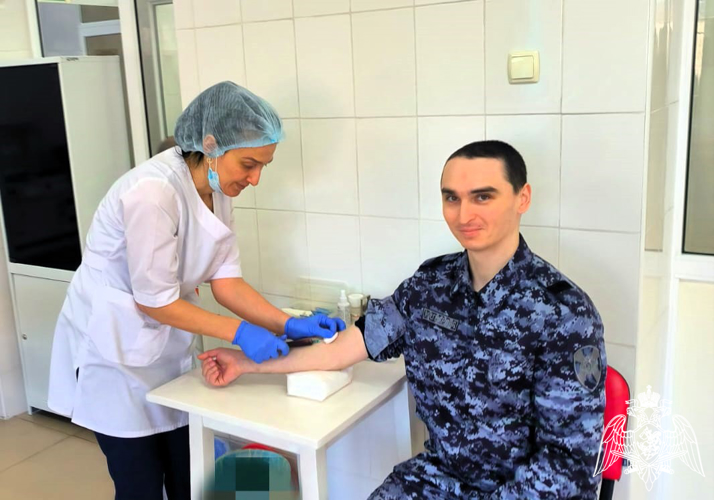Росгвардейцы из Северной Осетии продолжают участвовать в ведомственной донорской акции
