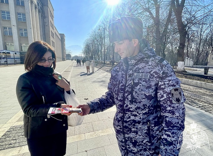 В СЕВЕРНОЙ ОСЕТИИ РОСГВАРДЕЙЦЫ  ПОЧТИЛИ ПАМЯТЬ ЗАЩИТНИКОВ ЛЕНИНГРАДА
