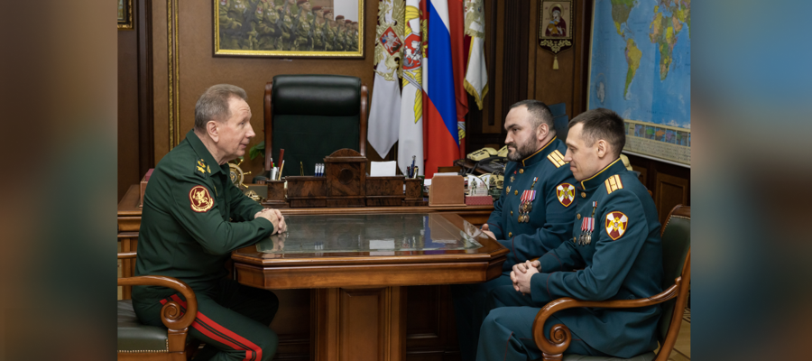   ГЕНЕРАЛ АРМИИ ВИКТОР ЗОЛОТОВ ПОЗДРАВИЛ ОФИЦЕРОВ РОСГВАРДИИ С ПРИСВОЕНИЕМ ЗВАНИЯ ГЕРОЯ РОССИИ