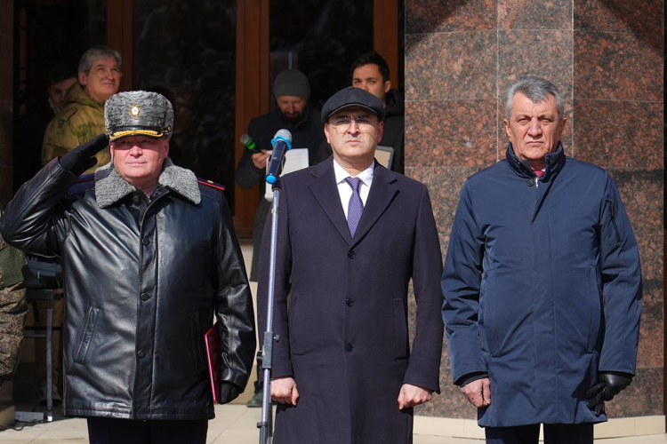 ГЕНЕРАЛ-МАЙОР ПОЛИЦИИ ВАЛЕРИЙ ГОЛОТА ПРИНЯЛ УЧАСТИЕ В ТОРЖЕСТВЕННОМ МЕРОПРИЯТИИ В РАМКАХ ДНЯ ЗАЩИТНИКА ОТЕЧЕСТВА
