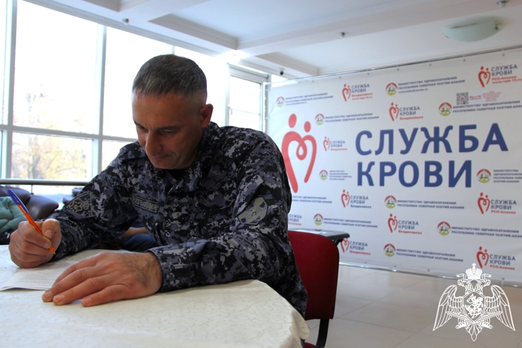 ВО ВЛАДИКАВКАЗЕ СОСТОЯЛАСЬ ВСЕРОССИЙСКАЯ ДОНОРСКАЯ АКЦИЯ РОСГВАРДИИ