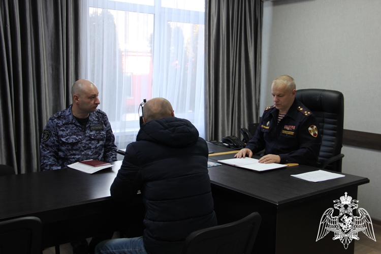 Начальник Управления Росгвардии по Республике Северная Осетия-Алания провел прием граждан