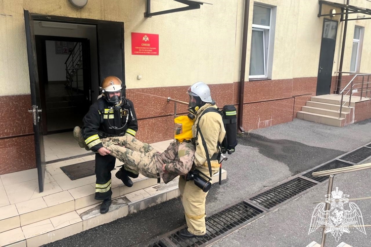 МЕЖВЕДОМСТВЕННОЕ ПОЖАРНО-ТАКТИЧЕСКОЕ УЧЕНИЕ РОСГВАРДИИ И МЧС ПРОШЛО ВО ВЛАДИКАВКАЗЕ