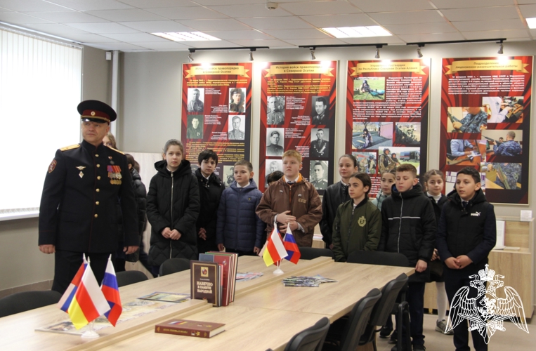 В УПРАВЛЕНИИ РОСГВАРДИИ ПО РЕСПУБЛИКЕ СЕВЕРНАЯ ОСЕТИЯ-АЛАНИЯ СОСТОЯЛОСЬ ОТКРЫТИЕ КОМНАТЫ БОЕВОЙ СЛАВЫ