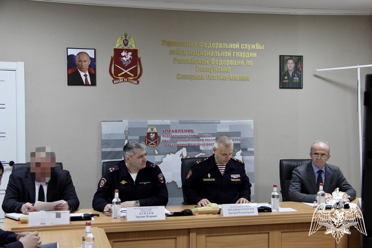 В УПРАВЛЕНИИ РОСГВАРДИИ ПО РЕСПУБЛИКЕ СЕВЕРНАЯ ОСЕТИЯ-АЛАНИЯ СОСТОЯЛОСЬ ЗАСЕДАНИЕ ОПЕРАТИВНОГО ШТАБА