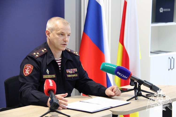 ВО ВЛАДИКАВКАЗЕ СОСТОЯЛАСЬ ПРЕСС-КОНФЕРЕНЦИЯ НАЧАЛЬНИКА РЕГИОНАЛЬНОГО УПРАВЛЕНИЯ РОСГВАРДИИ