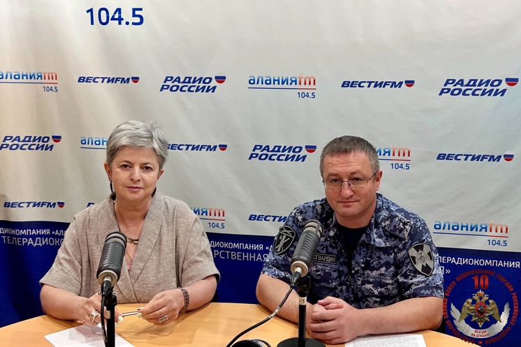 ОЧЕРЕДНОЙ ВЫПУСК ВЕДОМСТВЕННОЙ РУБРИКИ «В ЭФИРЕ РОСГВАРДИЯ» СОСТОЯЛСЯ НА ГТРК «АЛАНИЯ»